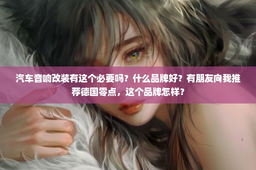 汽车音响改装有这个必要吗？什么品牌好？有朋友向我推荐德国零点，这个品牌怎样？