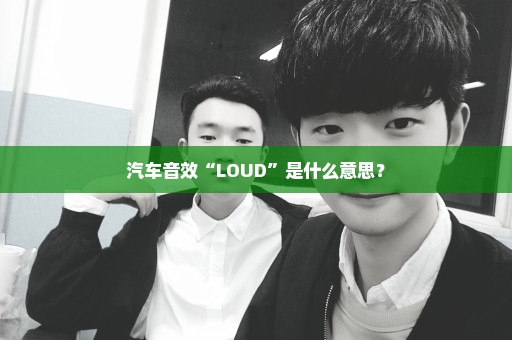 汽车音效“LOUD”是什么意思？