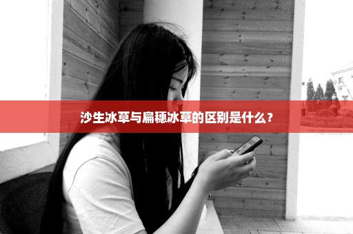 沙生冰草与扁穗冰草的区别是什么？