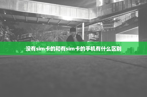 没有sim卡的和有sim卡的手机有什么区别