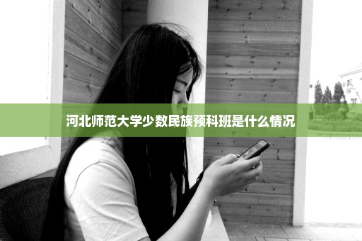 河北师范大学少数民族预科班是什么情况