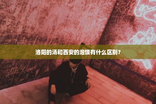 洛阳的汤和西安的泡馍有什么区别？