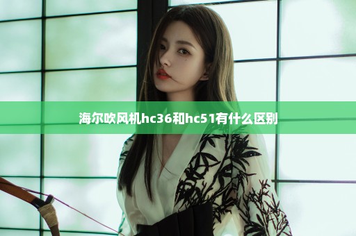 海尔吹风机hc36和hc51有什么区别