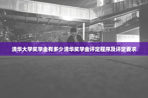 清华大学奖学金有多少清华奖学金评定程序及评定要求