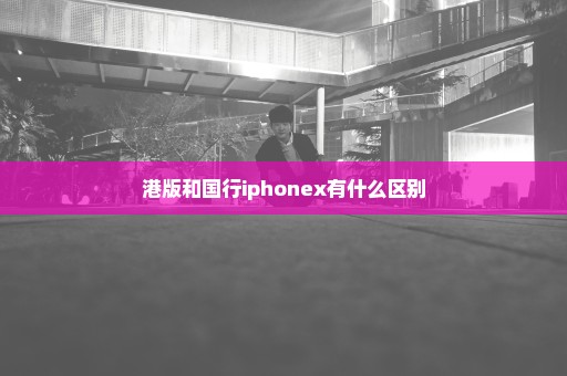 港版和国行iphonex有什么区别