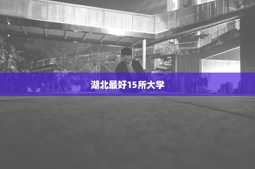 湖北最好15所大学