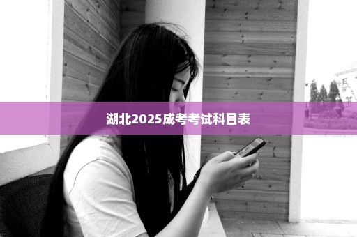 湖北2025成考考试科目表