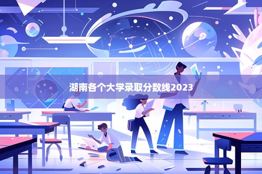 湖南各个大学录取分数线2023