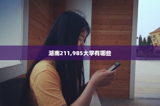 湖南211,985大学有哪些