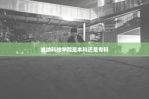 潍坊科技学院是本科还是专科