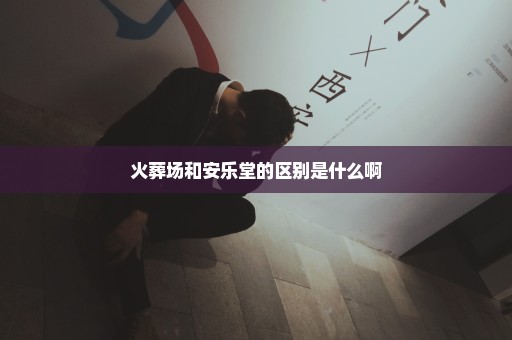 火葬场和安乐堂的区别是什么啊