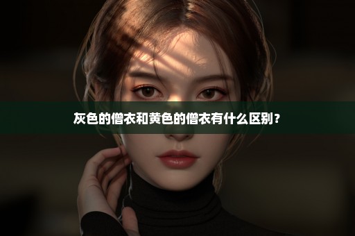 灰色的僧衣和黄色的僧衣有什么区别？