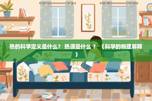 热的科学定义是什么？ 热源是什么 ？ （科学的物理解释）