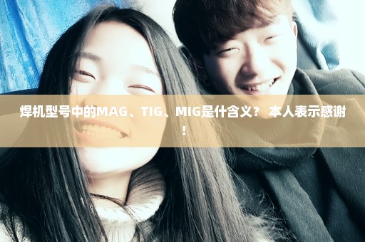 焊机型号中的MAG、TIG、MIG是什含义？ 本人表示感谢！