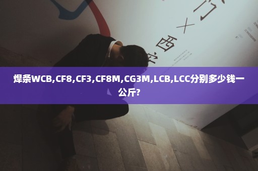 焊条WCB,CF8,CF3,CF8M,CG3M,LCB,LCC分别多少钱一公斤?