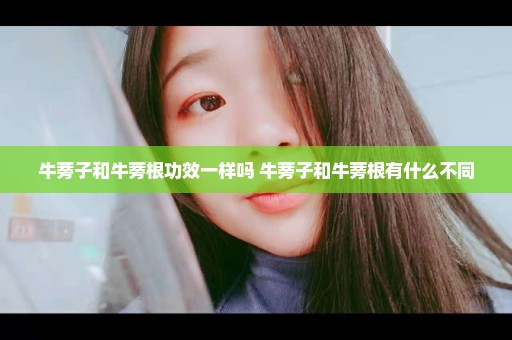 牛蒡子和牛蒡根功效一样吗 牛蒡子和牛蒡根有什么不同