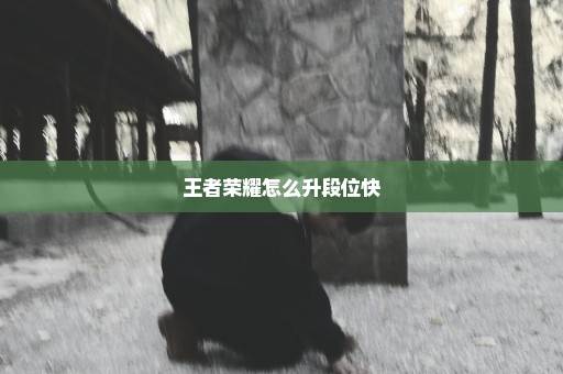 王者荣耀怎么升段位快