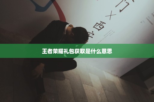 王者荣耀礼包获取是什么意思