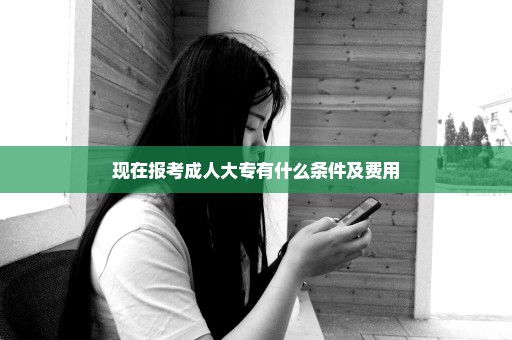 现在报考成人大专有什么条件及费用