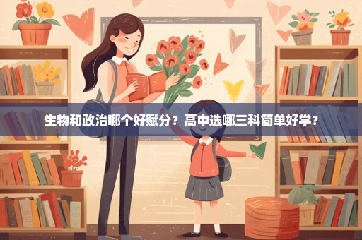 生物和政治哪个好赋分？高中选哪三科简单好学？