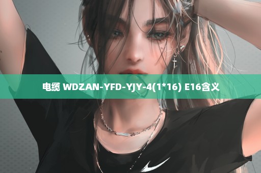 电缆 WDZAN-YFD-YJY-4(1*16)+E16含义