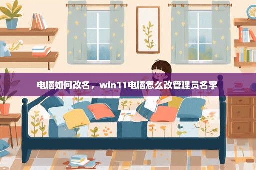 电脑如何改名，win11电脑怎么改管理员名字 