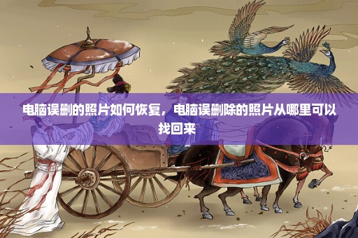 电脑误删的照片如何恢复，电脑误删除的照片从哪里可以找回来 