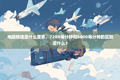 电脑转速是什么意思，7200每分钟和5400每分钟的区别是什么？