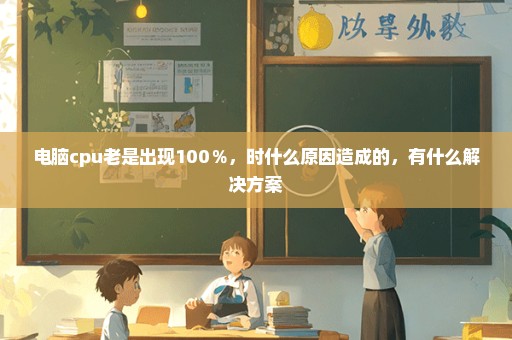 电脑cpu老是出现100％，时什么原因造成的，有什么解决方案