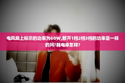 电风扇上标示的功率为60W,那开1档2档3档的功率是一样的吗?耗电率怎样?