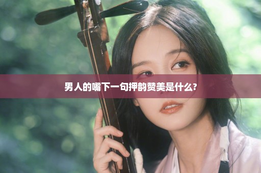 男人的嘴下一句押韵赞美是什么?