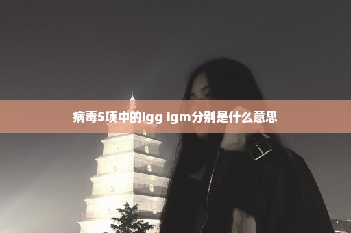 病毒5项中的igg igm分别是什么意思