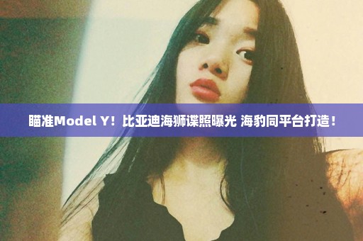 瞄准Model Y！比亚迪海狮谍照曝光 海豹同平台打造！