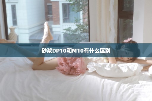 砂浆DP10和M10有什么区别