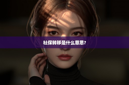 社保转移是什么意思?