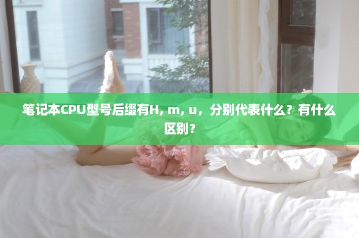 笔记本CPU型号后缀有H, m, u，分别代表什么？有什么区别？