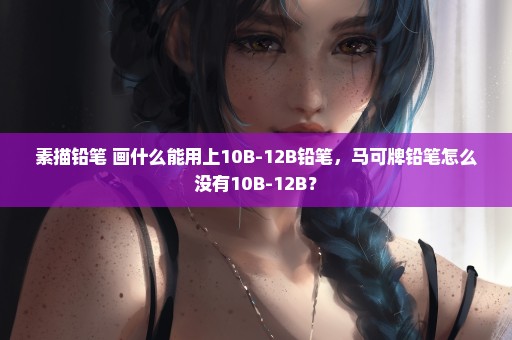 素描铅笔 画什么能用上10B-12B铅笔，马可牌铅笔怎么没有10B-12B？