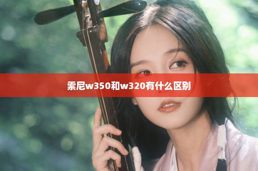 索尼w350和w320有什么区别