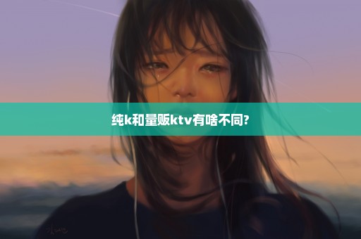 纯k和量贩ktv有啥不同?