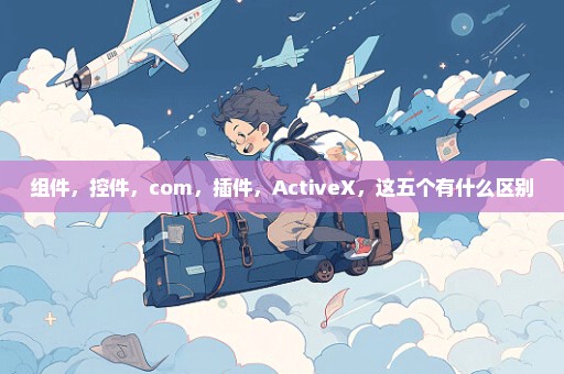 组件，控件，com，插件，ActiveX，这五个有什么区别