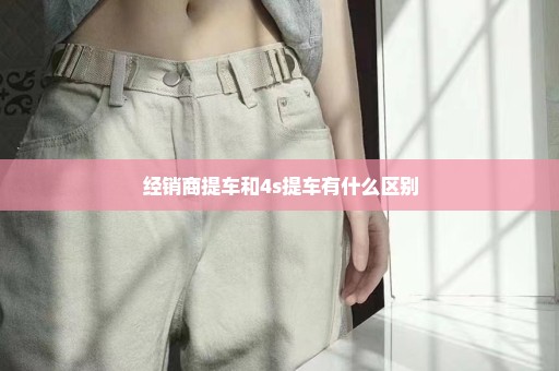 经销商提车和4s提车有什么区别