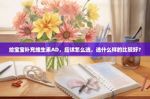 给宝宝补充维生素AD，应该怎么选，选什么样的比较好？