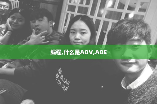 编程,什么是AOV,AOE