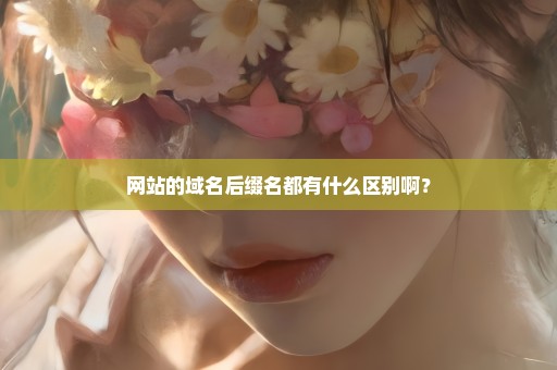 网站的域名后缀名都有什么区别啊？