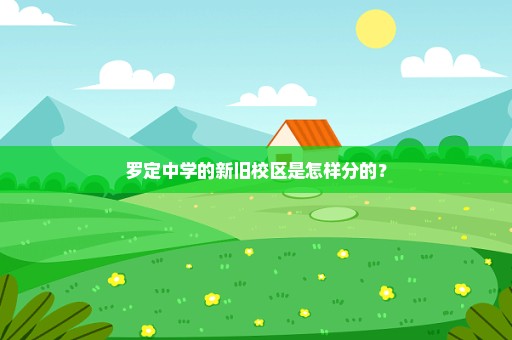 罗定中学的新旧校区是怎样分的？