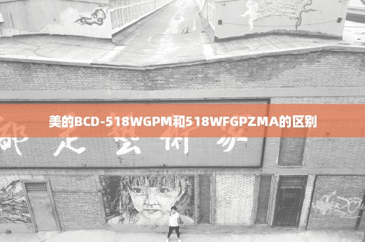 美的BCD-518WGPM和518WFGPZMA的区别