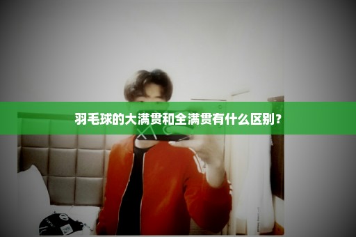 羽毛球的大满贯和全满贯有什么区别？