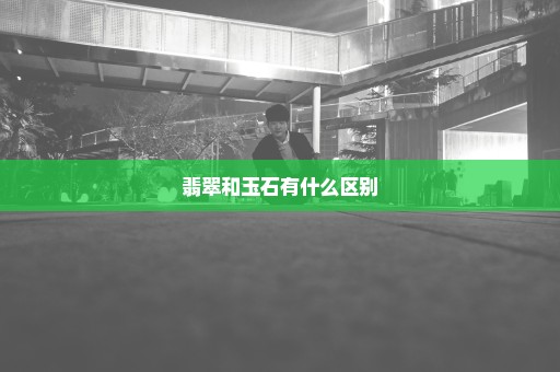 翡翠和玉石有什么区别