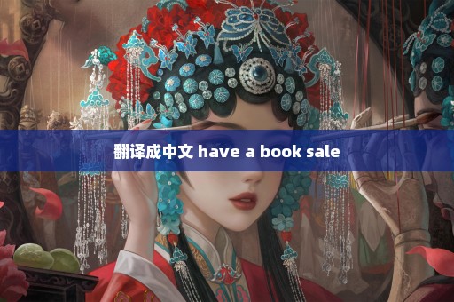 翻译成中文 have a book sale