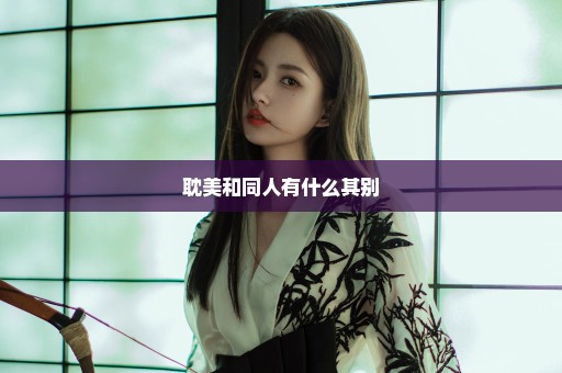 耽美和同人有什么其别